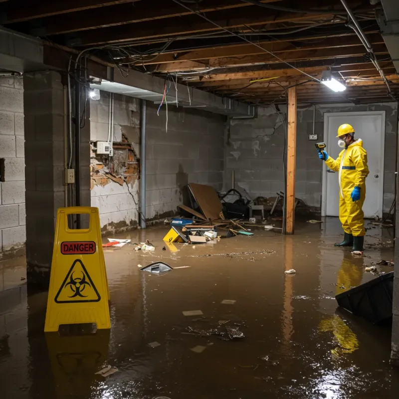 Flooded Basement Electrical Hazard in Dothan, AL Property